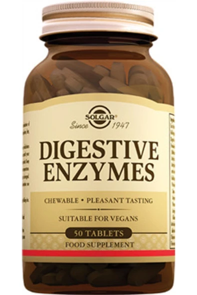 Solgar Digestive Enzymes 50 Tablet ürün görseli 1