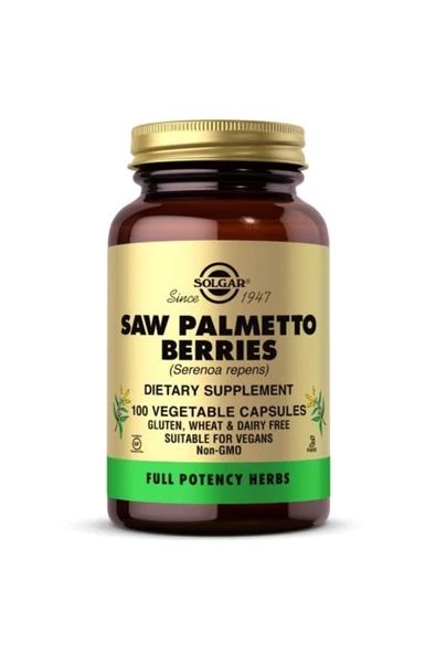 Solgar Saw Palmetto Berries 100 Kapsül ürün görseli 1