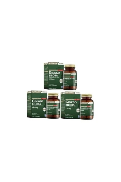 GİNKGO BİLOBA 120 MG 60 TABLET x 3 ADET ürün görseli 1