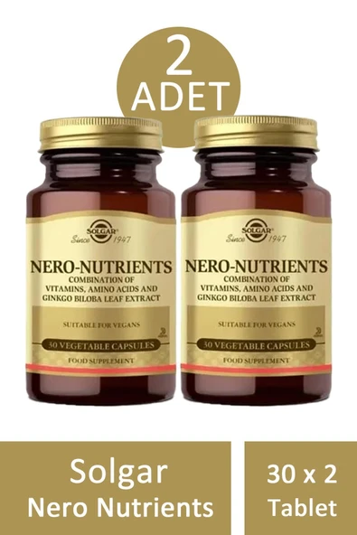 Solgar Nero Nutrients 30 Tablet 2 Adet ürün görseli 1