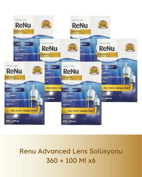Renu Advanced Lens Solüsyon 360 + 100 Ml 6 Lı Paket ürün görseli 1