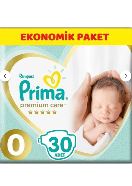Prima Premium Care Bebek Bezi Beden:0 (1.5-2.5KG) Prematüre 30 Adet Ekonomik Pk ürün görseli 1