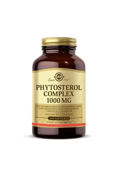 Solgar Phytosterol Complex 1000 Mg 100 Yumuşak Jelatinli Kapsül ürün görseli 1