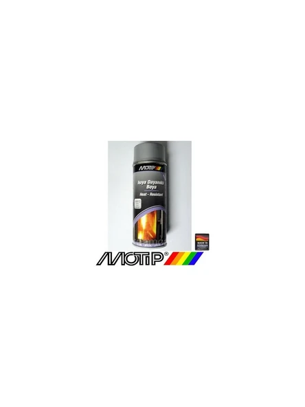 MOTİP 690 DERECE ISIYA DAYANIKLI GÜMÜŞ GRİ  SPREY BOYA 400 ML ürün görseli 1