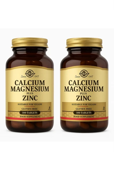 Solgar Calcium Magnesium Plus Zinc 100 Tablet 2 Adet ürün görseli 1