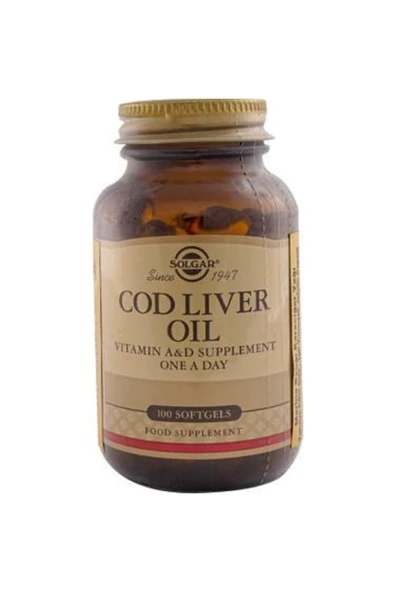 Solgar Cod Liver Oil 100 Kapsül ürün görseli 1