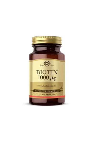 Solgar Biotin 1000 mcg 50 Kapsül ürün görseli 1