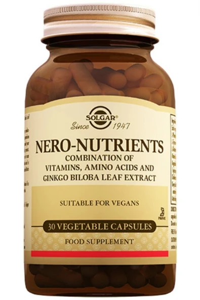 Solgar Nero Nutrients 30 Kapsül ürün görseli 1
