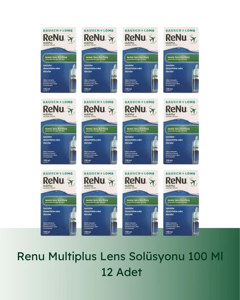 Renu Multiplus Lens Solüsyonu 100 ml 12 Li Paket ürün görseli 1