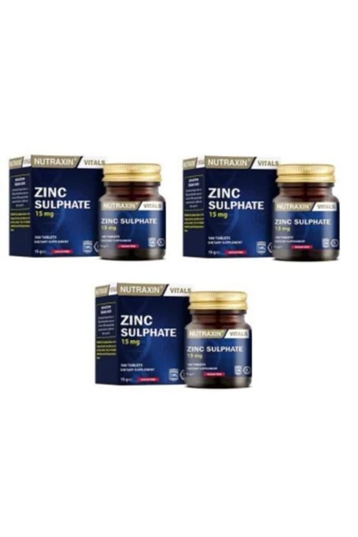 Nutraxin Zinc 15 Mg 100 Tablet X3 ürün görseli 1
