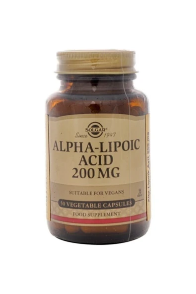 Solgar Alpha Lipoic Acid 200 Mg 50 Kapsül ürün görseli 1