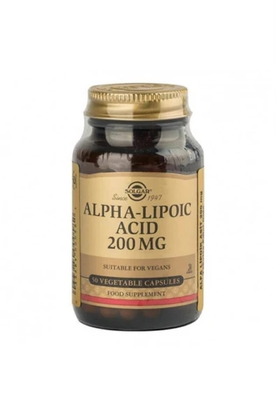 Solgar Alpha Lipoic Acid 200 mg 50 Kapsül ürün görseli 1