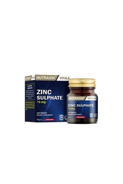 Nutraxin Zinc 15 Mg 100 Tablet 2 Kutu ürün görseli 1