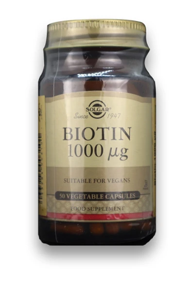 Solgar Biotin 1000 Mcg 50 Bitkisel Kapsül ürün görseli 1