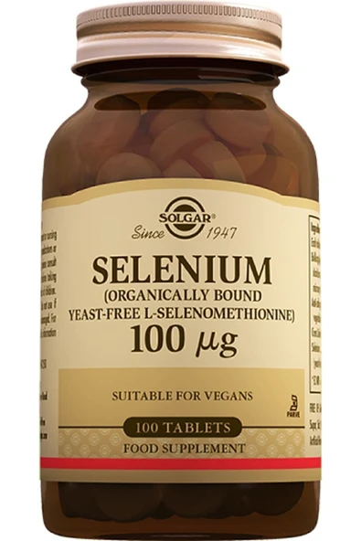 Solgar Selenium 100 Mcg 100 Tablet Selenyum ürün görseli 1
