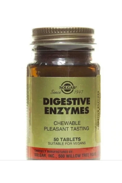 Solgar Digestive Enzymes 50 Tablet ürün görseli 1