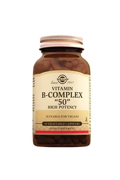 Solgar Vitamin B Complex 50 mg 50 Kapsül ürün görseli 1