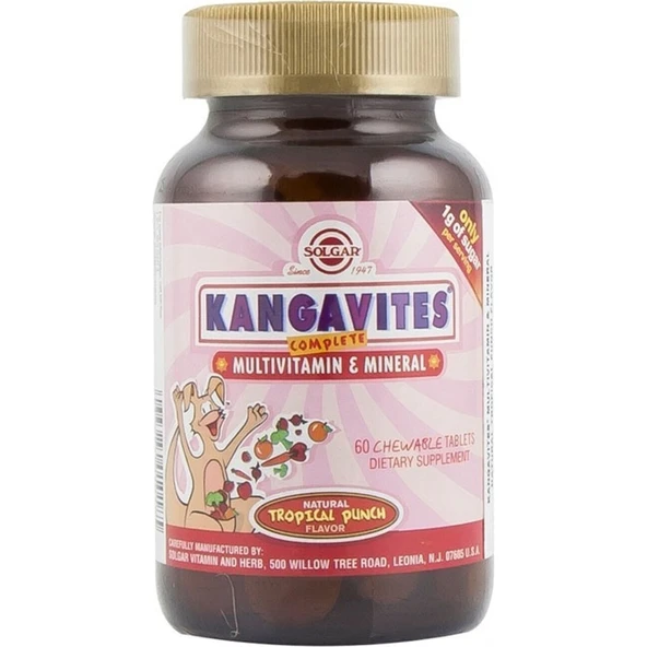 Solgar Kangavites Multivitamin & Mineral 60 Tablet ürün görseli 1