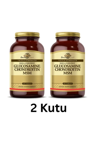 Solgar Glucosamine Chondroitin MSM (Glukozamin Kondroitin MSM) 120 Tablet ( 2 adet ) ürün görseli 1