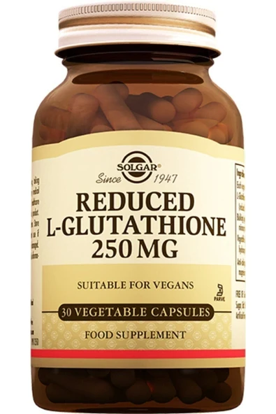 Solgar Reduced L Glutathione 250 mg 30 Kapsül (reduket Glutatyon) ürün görseli 1