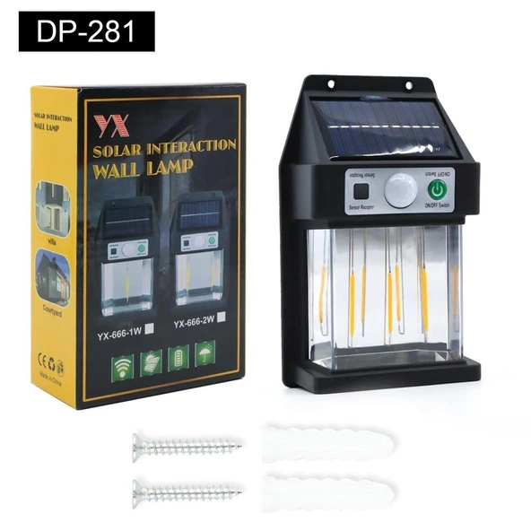 3 Ledli Solar Bahçe Lambası ürün görseli 1