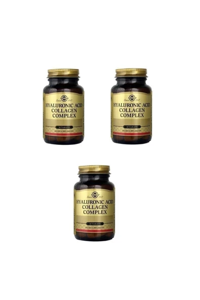 Solgar Hyaluronic Acid Collagen Complex 30 Tablet X 3 Adet ürün görseli 1