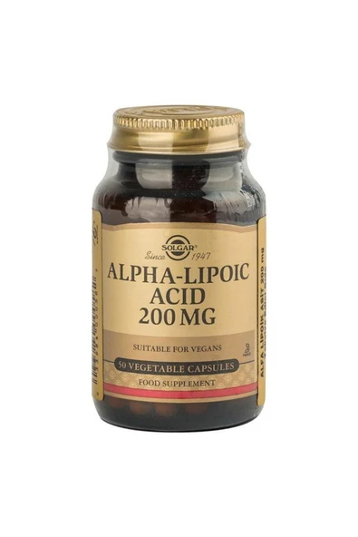 Solgar Alpha Lipoic Acid 200 mg 50 Kapsül ürün görseli 1