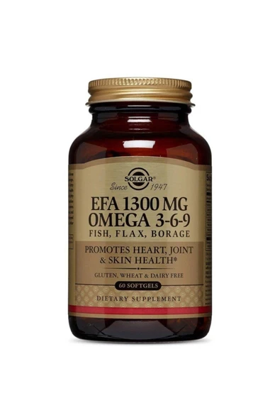 Solgar Efa 1300 mg Omega 3-6-9 Fısh Flax Borage ürün görseli 1