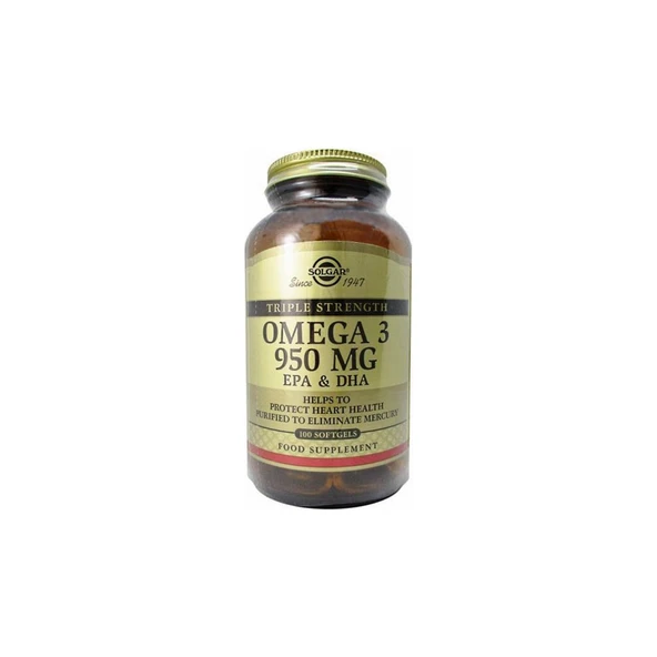 Solgar Omega-3 950 Mg 100 Kapsül ürün görseli 1