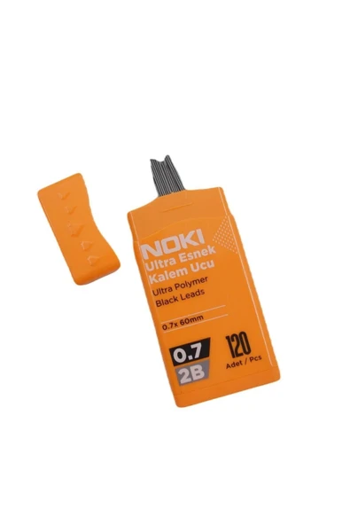 Noki Ultra Esnek 2B 0.7 Kalem Ucu Min 120'li 6 Tüp ürün görseli 1