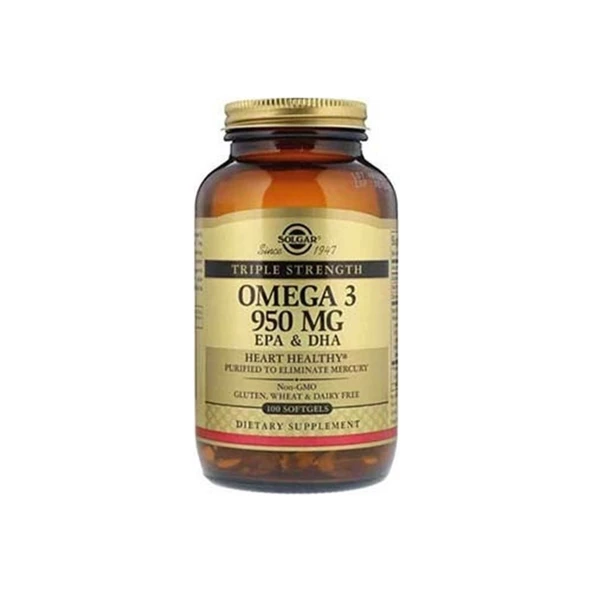 Solgar Omega-3 950 Mg 100 Softgels ürün görseli 1