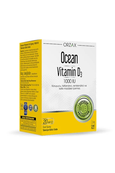 Vitamin D3 1000 Iu Sprey ürün görseli 1