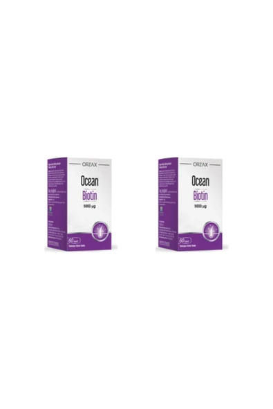 Ocean Biotin 5000 Mcg 60 Kapsül 2'li ürün görseli 1
