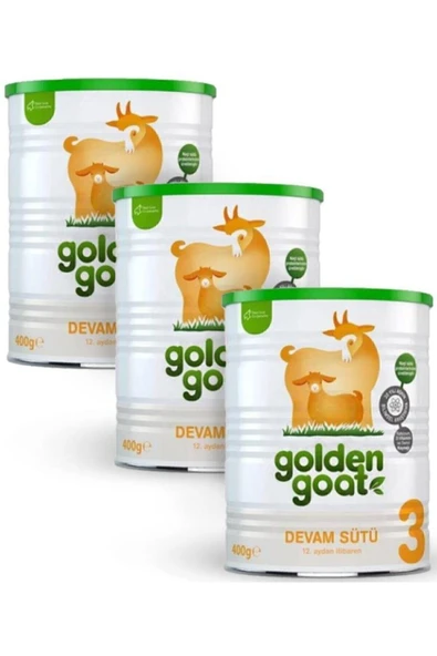 Golden Goat 3 400gr Keçi Sütlü | 12. Aydan Itibaren Devam Sütü X 3 Adet ürün görseli 1