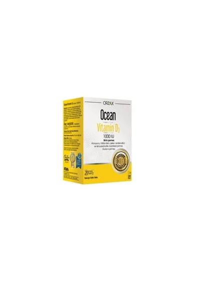 Ocean Vitamin D3 1000 Iu 20 Ml Sprey ürün görseli 1