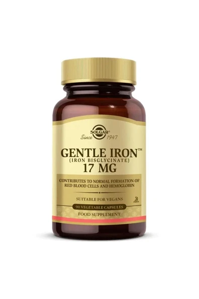 Solgar Gentle Iron 17 Mg 90 Kapsül ürün görseli 1
