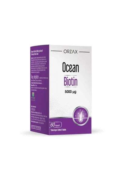 Ocean Biotin 5000 Mcg 60 Kapsül ürün görseli 1