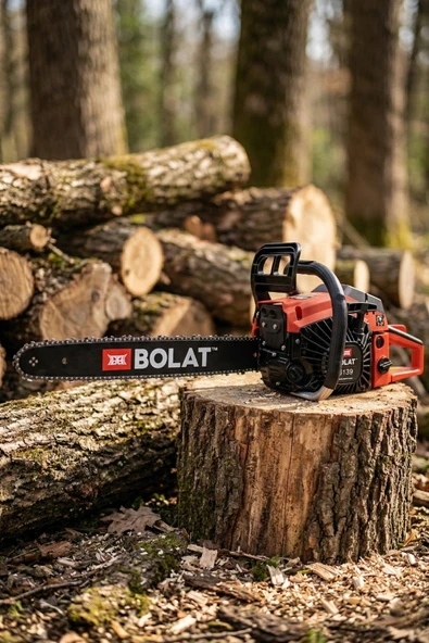 Bolat 5520 3 Hp 52 cc 45 cm Kılavuz Benzinli Ağaç Kesme Motoru ürün görseli 1