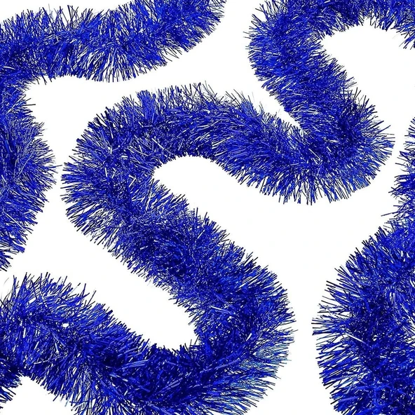 Parti İçin Mega Kalın Sim Süs 2 Metre Uzunluk 10 Cm Genişlik Mavi İthal ürün görseli 1