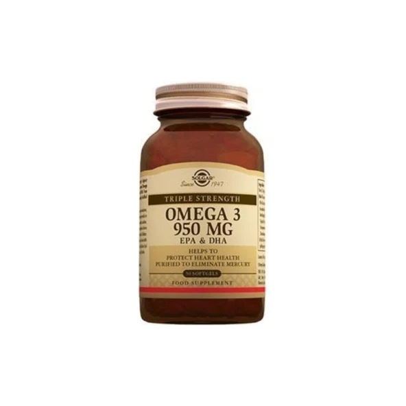 Solgar Omega-3 950 Mg 100 Softgel ürün görseli 1