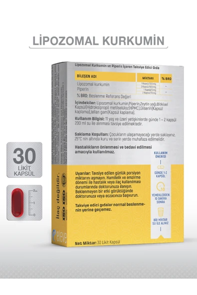 Goodday Lipozomal Kurkumin 30 Likit Kapsül - Resim 3