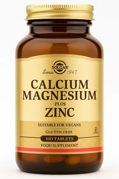 Solgar Calcium Magnesium Plus Zinc 100 Tablet ürün görseli 1