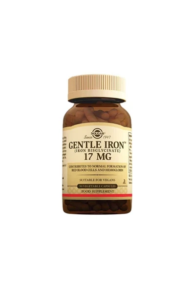 Solgar Gentle Iron 17 Mg Kps ürün görseli 1