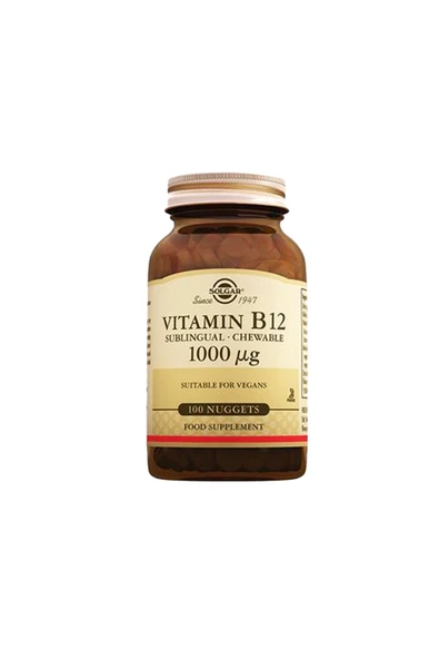 Solgar Vitamin B12 1000 mcg 100 Tablet ürün görseli 1