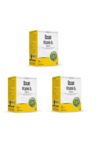 Ocean D3 1000 Iu Sprey 20 Ml*3 Adet ürün görseli 1
