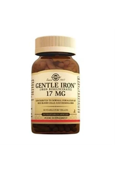 Solgar Gentle Iron 17 mg 90 Kapsül ürün görseli 1