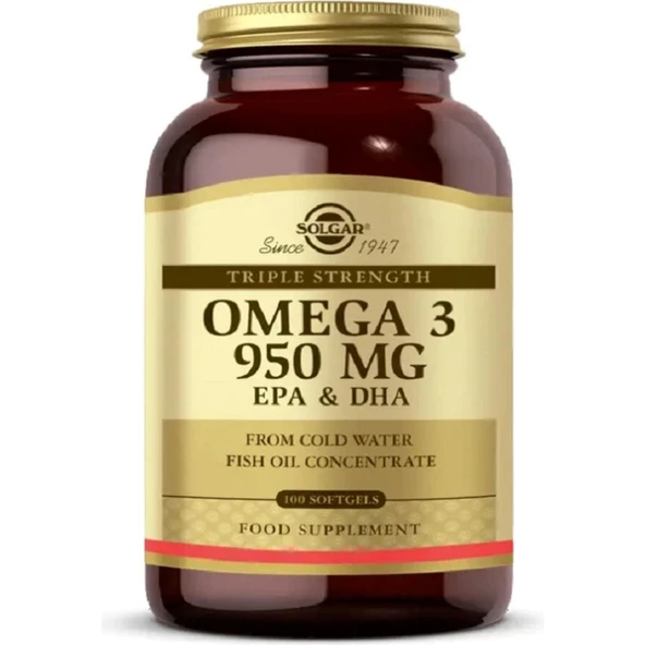 Solgar Omega-3 950 Mg 100 Softgel - Resim 2