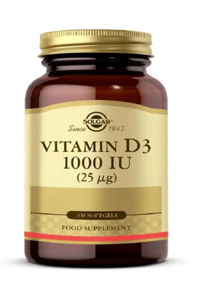 Solgar Vitamin D3 1000ıu 100 Kapsül - Resim 3