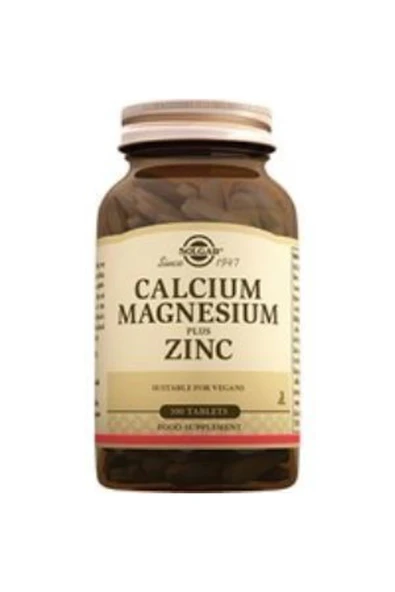 Solgar Calcium Magnesium Plus Zinc 100 Tablet ürün görseli 1