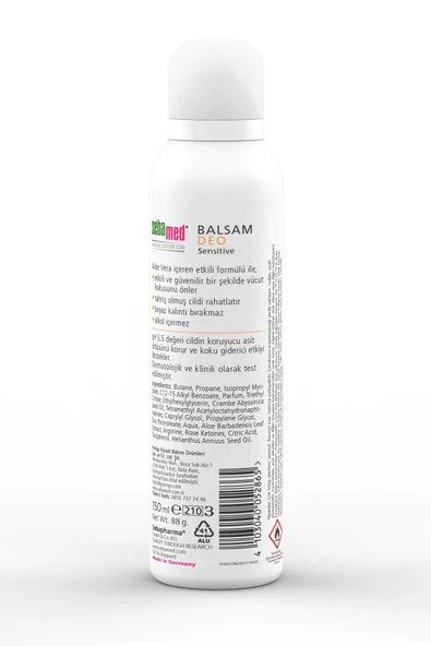 Sebamed Balsam Deo Sensitive Aerosol 150ml - Resim 3